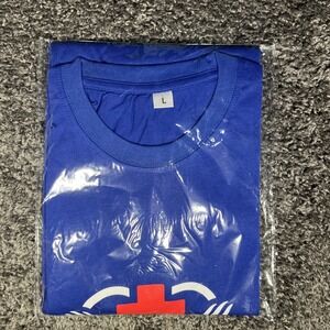 Men's T-Shirt Size Large Blue With Pneumacare Logo